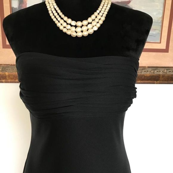 Asymmetrical classy black David Meister size 8  - Picture 6 of 13